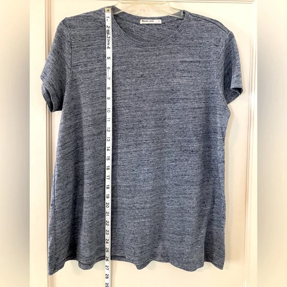 Marine Layer Signature Crew T-Shirt Grey L - Picture 5 of 7